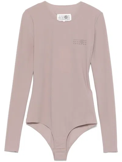 MM6 MAISON MARGIELA NUMERI BODYSUIT WOMAN FLESH PINK