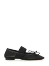 Mm6 Maison Margiela Mm6 By Maison Margiela Anatomic Numeric Ballerinas In Black