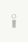Mm6 Maison Margiela Numeric Artwork Keyring In Silver
