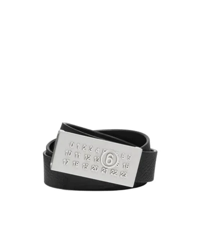 Mm6 Maison Margiela Numeric Belt In Black
