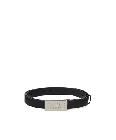 Mm6 Maison Margiela Numeric Belt In Black
