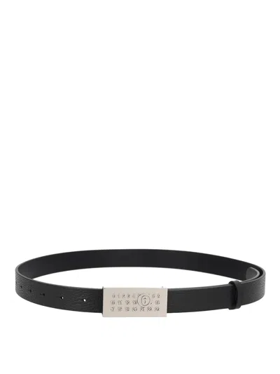 Mm6 Maison Margiela Numeric Belt In Black