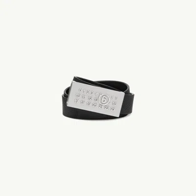 Mm6 Maison Margiela Numeric Belt In Metallic