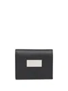 Mm6 Maison Margiela Numeric Bi-fold Leather Wallet In Black
