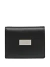 Mm6 Maison Margiela Compact Snap Wallet In Black