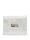 Mm6 Maison Margiela Numeric Portemonnaie Mit Klappe In Silber