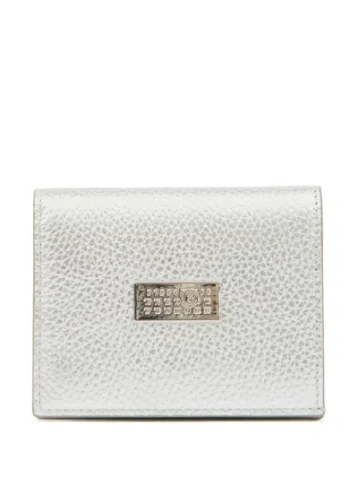 Mm6 Maison Margiela Numeric Portemonnaie Mit Klappe In Silber