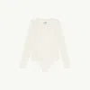 Mm6 Maison Margiela Numbers-motif Bodysuit In White