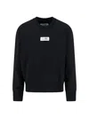 Mm6 Maison Margiela Sweatshirt Mit Nummern-applikation In Black