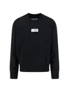 Mm6 Maison Margiela Numeric Crew Neck Sweatshirt In Black