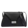 Mm6 Maison Margiela Leather Shoulder Bag In Black