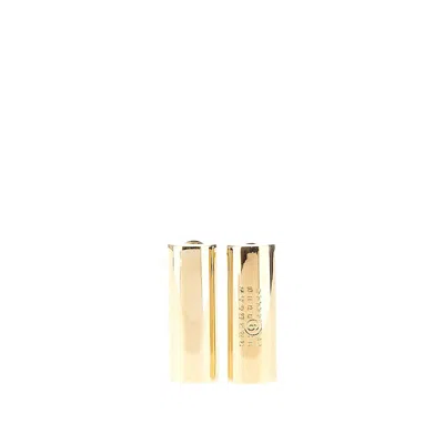Mm6 Maison Margiela 'numeric' Earrings In Gold