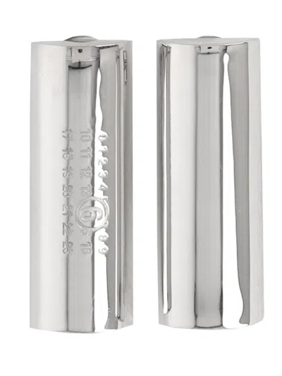 Mm6 Maison Margiela "numeric" Earrings In Metallic