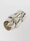 Mm6 Maison Margiela Numeric Engraved Ring Polished Finish In Metallic