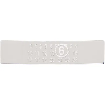 Mm6 Maison Margiela Numeric Hair Clip In White