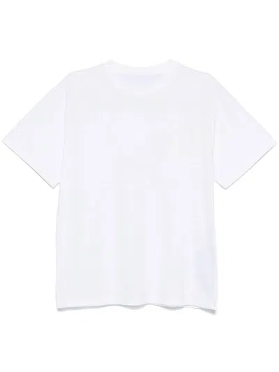 Mm6 Maison Margiela Numeric Handwritten T-shirt In White