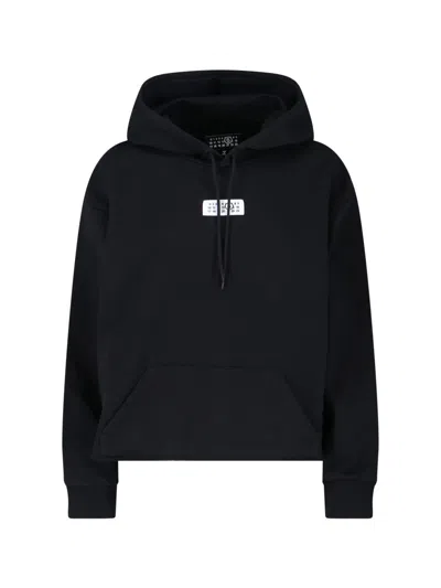 Mm6 Maison Margiela Numeric Hoodie In Black