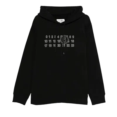 Pre-owned Mm6 Maison Margiela Numeric Hoody 'black' | Men's Size Xxl