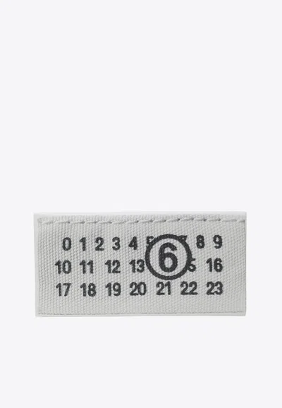 Mm6 Maison Margiela Numeric Label Clutch In White