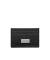 Mm6 Maison Margiela Signature Numbers Motif Leather Cardholder In Black