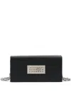 Mm6 Maison Margiela Numeric Leather Mini Bag In Black