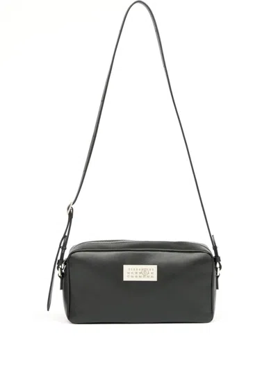 Mm6 Maison Margiela Numeric Leather Shoulder Bag In Black