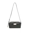 Mm6 Maison Margiela Numeric Leather Shoulder Bag In Black