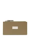 Mm6 Maison Margiela Numeric Leather Wallet In Neutrals