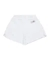 Mm6 Maison Margiela Numeric Logo-appliqué Track Shorts In White