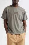 Mm6 Maison Margiela Mm6 By Maison Margiela Relaxed-fit Cotton T-shirt With Logo Patch In Green