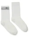 Mm6 Maison Margiela Numeric Logo Socks In White