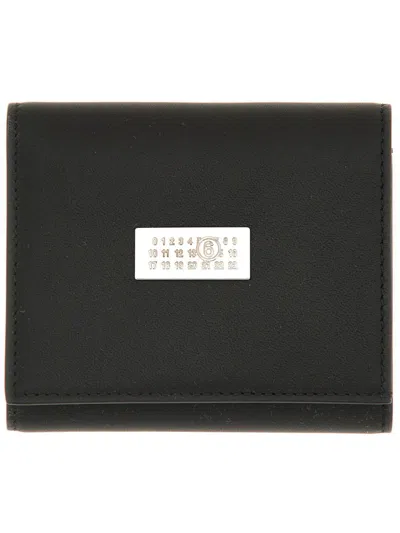 Mm6 Maison Margiela Numeric Logo Wallet In Black
