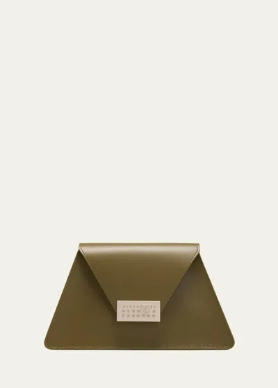 Mm6 Maison Margiela Medium Numeric Shoulder Bag In Dark Olive