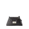 Mm6 Maison Margiela Numeric Medium Soft Crossbody - Leather - Black In Black