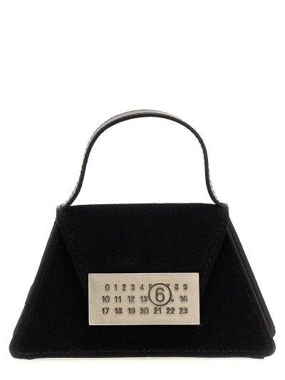Mm6 Maison Margiela Numeric Mini Crossbody Bags In Black