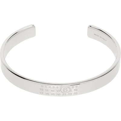 Mm6 Maison Margiela Numeric Minimal Signature Cuff Bracelet In Pink