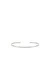 Mm6 Maison Margiela Numeric Minimal Signature Cuff Bracelet In White