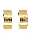 Mm6 Maison Margiela Numeric Minimal Signature Hoop Earrings In Gold