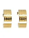 Mm6 Maison Margiela Numeric Minimal Signature Hoop Earrings In Gold