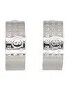 Mm6 Maison Margiela Numeric Minimal Signature Hoop Earrings In Silver