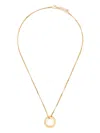Mm6 Maison Margiela Numeric Minimal Signature Necklace In Gold