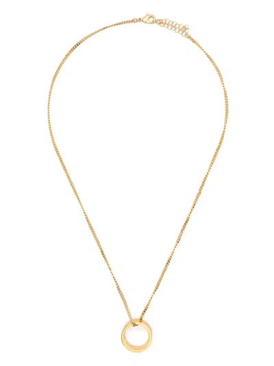Mm6 Maison Margiela Numeric Minimal Signature Necklace In Gold