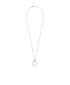Mm6 Maison Margiela Numeric Minimal Signature Polished-finish Necklace In White