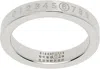 Mm6 Maison Margiela Numeric Minimal Signature Ring In Silver