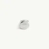 Mm6 Maison Margiela Numeric Oval Ring In Metallic