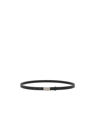 Mm6 Maison Margiela Numeric Plaque Belt In Black