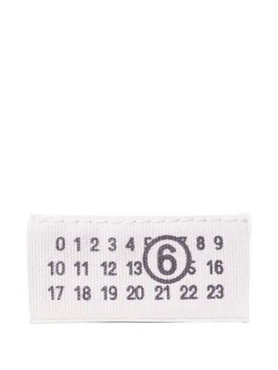 Mm6 Maison Margiela Numeric Pouch In White