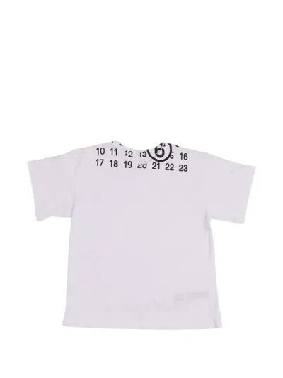 Mm6 Maison Margiela Kids' Numeric-print T-shirt In Purple