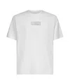 Mm6 Maison Margiela Cotton T-shirt With Number Graphics In White