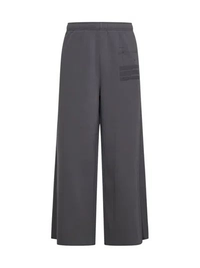 Mm6 Maison Margiela Numeric Printed Wide Leg Track Pants In Grau